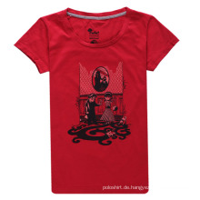 2014 Neue Produkt-Damen-Baumwolldruck-kundenspezifische Logo-T-Shirts